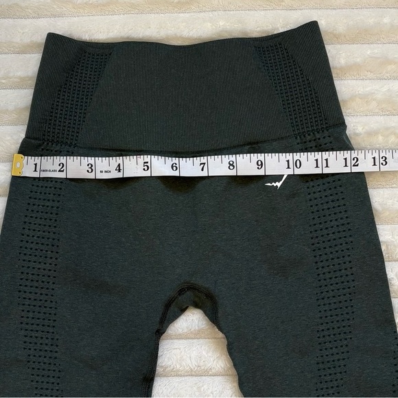 GYMSHARK Seamless Leggings High Waisted Butt Lifting Green Size XS - Picture 7 of 11